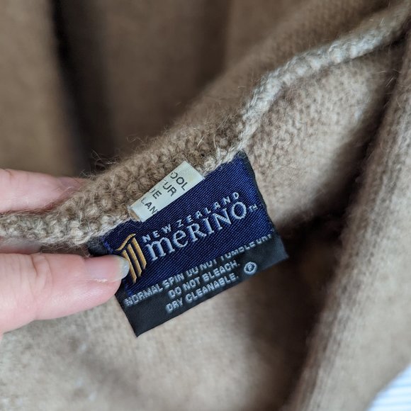 Snowy Peak Merino/Possum Blend New Zealand Sheep cardigan sz M - Picture 5 of 5